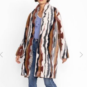 Faux fur sherpa jacket
